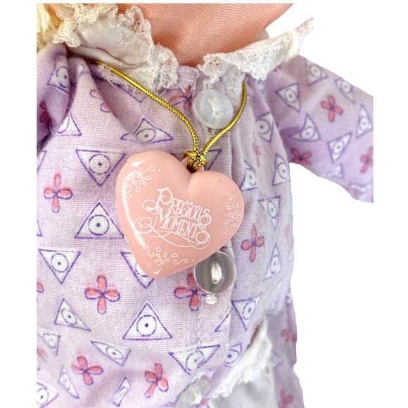 VTG 1984 Precious Moments Sylvie 15” Doll w/ Curler Mirror Locket & Applause Tag - Picture 5 of 9